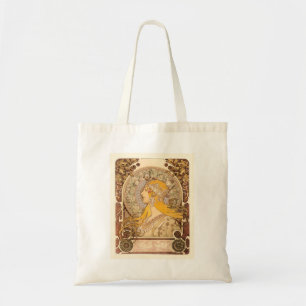 Zodiac by Alphonse Mucha Tote Bag