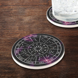 Zodiac Calendar Coaster Astrology Star Signs
