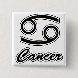 Zodiac: Cancer 15 Cm Square Badge