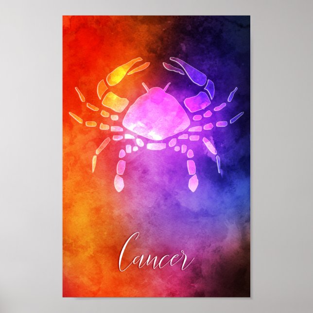 Zodiac : Cancer Colourful Candy Colours Poster (Front)