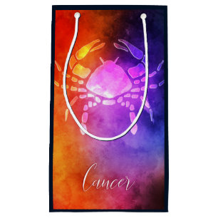 Zodiac : Cancer Colourful Candy Colours Small Gift Bag