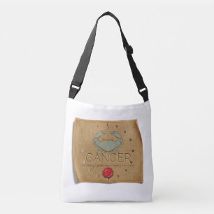 Zodiac - Cancer - Cross Body Tote Bag
