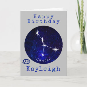Zodiac Cancer Horoscope Card
