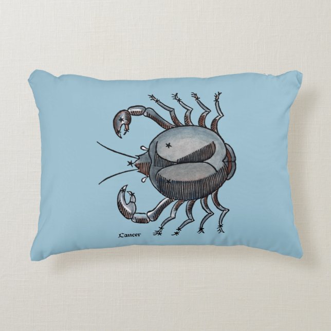 Zodiac: Cancer In Colour Decorative Cushion (Front)