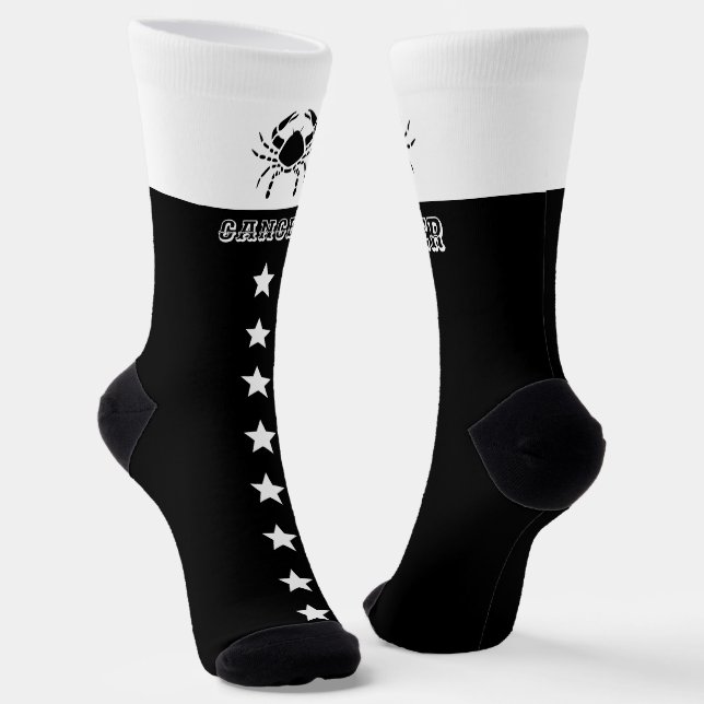 Zodiac Cancer sign  Socks (Angled)