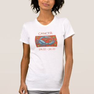 Zodiac Cancer t-shirt ladies text
