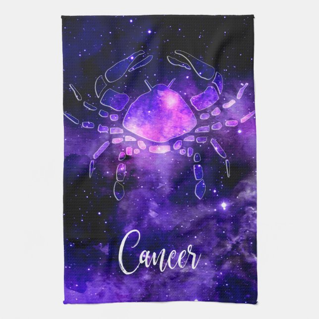 Zodiac : Cancer Tea Towel (Vertical)