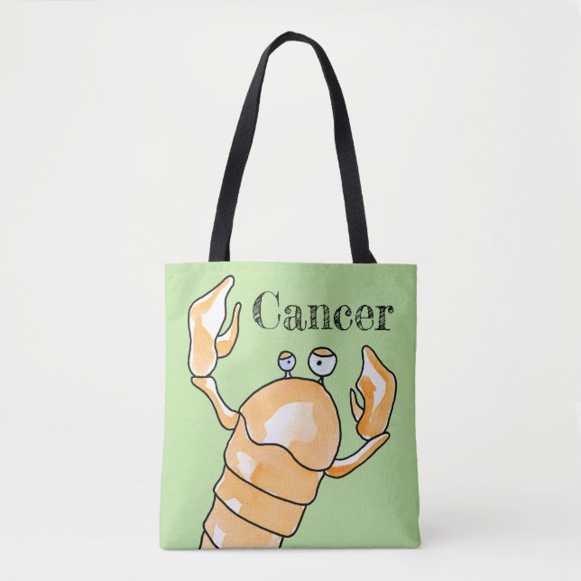 Zodiac cancer tote bag (Front)