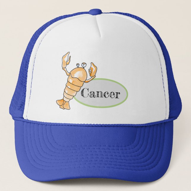 Zodiac cancer trucker hat (Front)