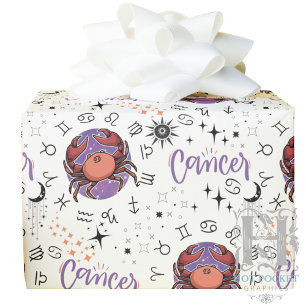 Zodiac Cancer Wrapping Paper