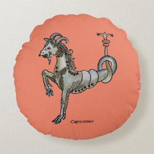 Zodiac: Capricorn, 1482 Round Cushion