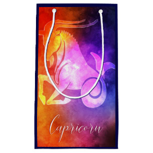 Zodiac : Capricorn Colourful Candy Colours Small Gift Bag