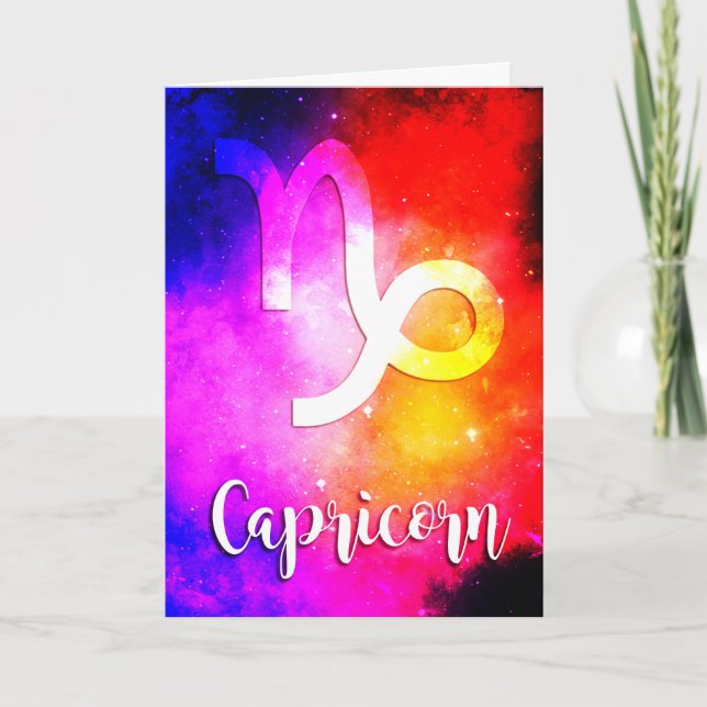 Zodiac : Capricorn Space Candy Card (Front)