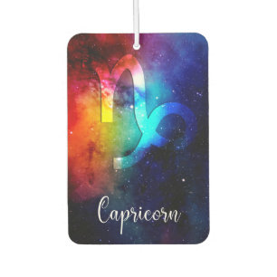 Zodiac : Capricorn Space Rainbow Car Air Freshener