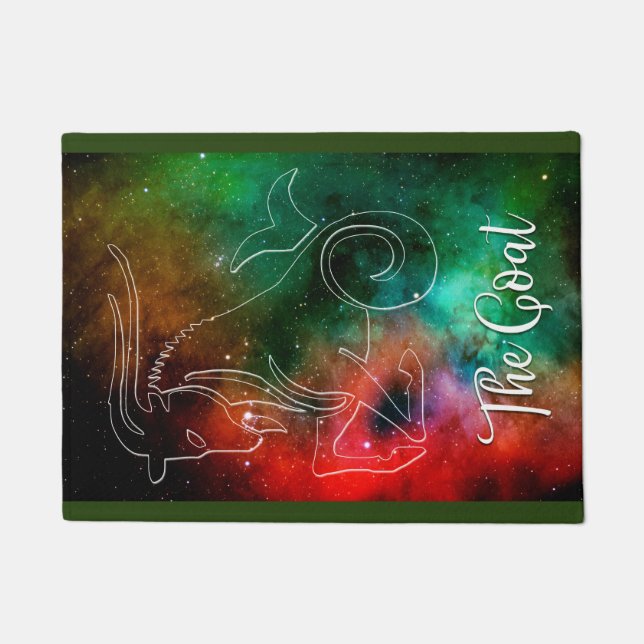 Zodiac : Capricorn 'The Goat' Doormat (Front)