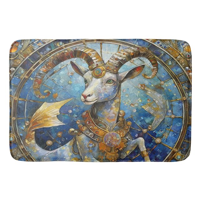 Zodiac - Capricorn the Sea Goat Bath Mat (Front)