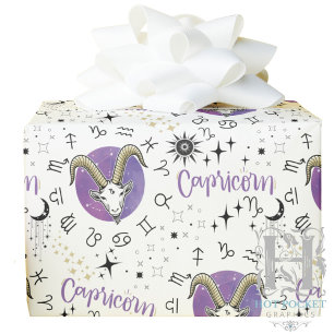 Zodiac Capricorn Wrapping Paper