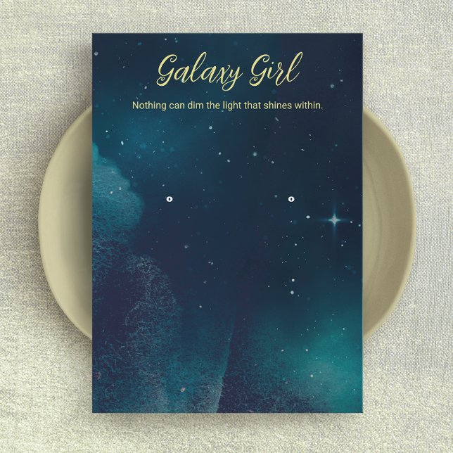 Zodiac Celestial Star Earring Jewellery Display Business Card (Creator Uploaded)