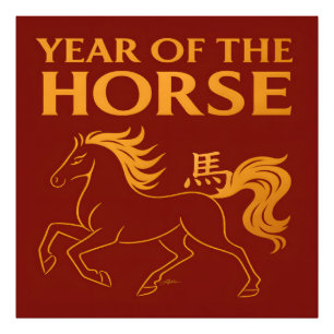 Zodiac Chinese New Year 2026 Horse Photo Print