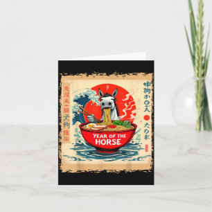 Zodiac chinese new year of the horse 2026 ramen me card