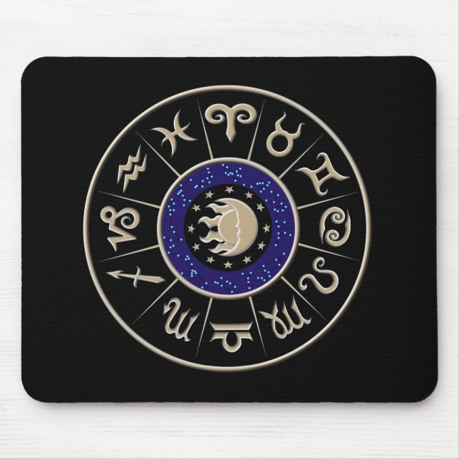 Zodiac Circle Mouse Mat (Front)