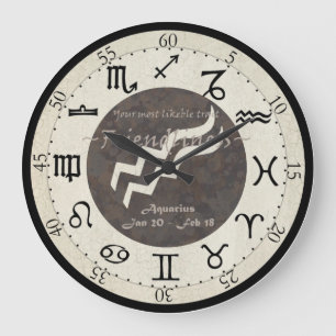 Zodiac Clock - Aquarius