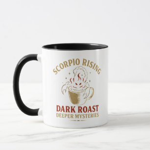 Zodiac Coffee Cup, Retro Astrology Scorpion Mug