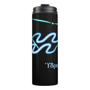 Zodiac Constellation Aquarius Thermal Tumbler