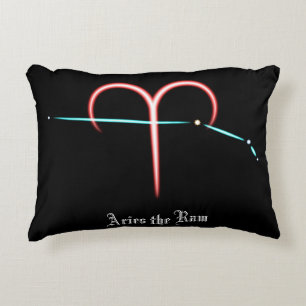 Zodiac Constellation Aries Accent Pillow