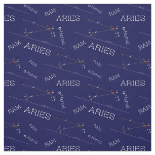 Zodiac Constellation Aries Fabric