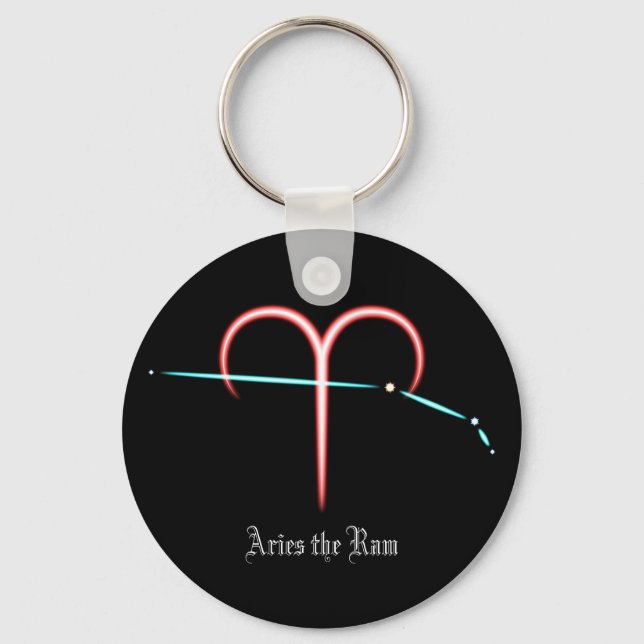 Zodiac Constellation Aries Keychain (Front)
