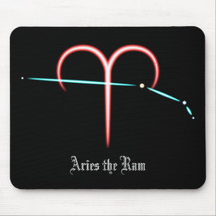 Zodiac Constellation Aries Mouse Pad