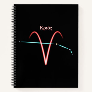 Zodiac Constellation Aries Notebook