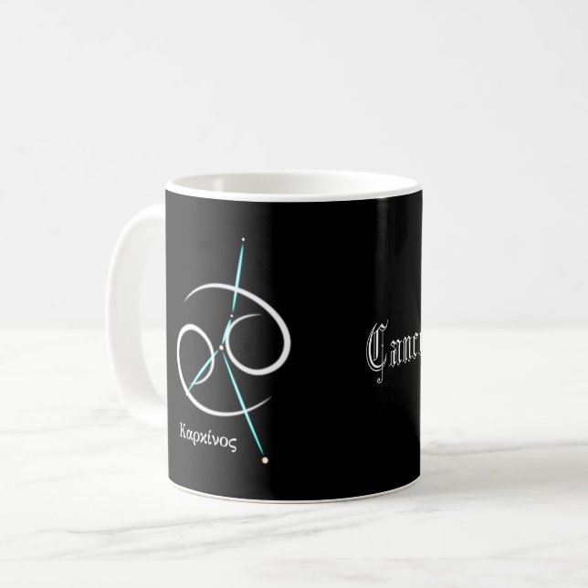 Zodiac Constellation Cancer Coffee Mug (Front Left)