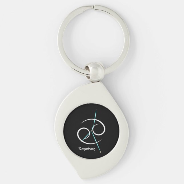 Zodiac Constellation Cancer Keychain (Front)