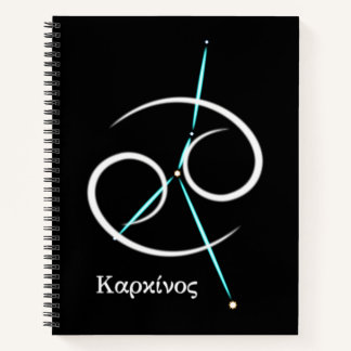 Zodiac Constellation Cancer Notebook