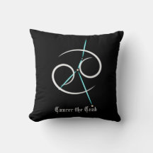 Zodiac Constellation Cancer Throw Pillow