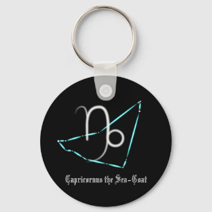 Zodiac Constellation Capricorn Keychain