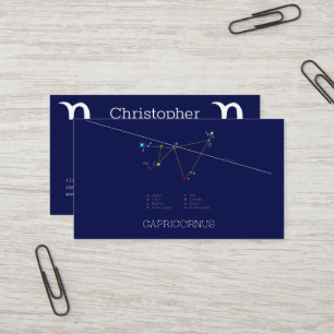 Zodiac Constellation Capricornus Business Card