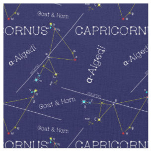 Zodiac Constellation Capricornus Fabric