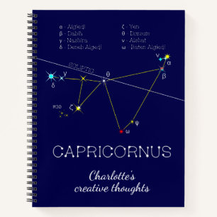 Zodiac Constellation Capricornus Notebook