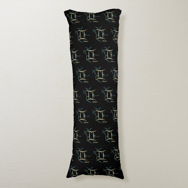 Zodiac Constellation Gemini Body Pillow (Front Vertical)