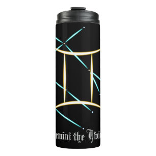 Zodiac Constellation Gemini Thermal Tumbler