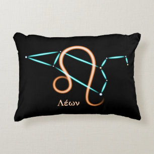 Zodiac Constellation Leo Accent Pillow