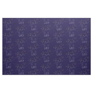 Zodiac Constellation Leo Fabric