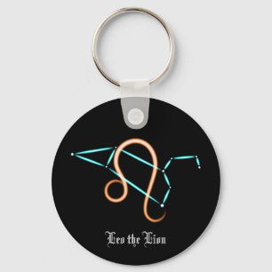 Zodiac Constellation Leo Keychain