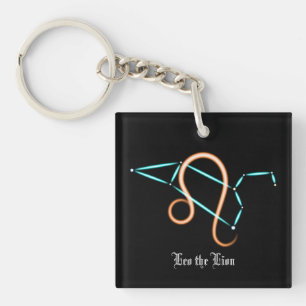 Zodiac Constellation Leo Keychain