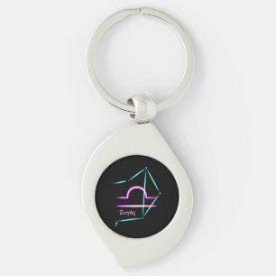 Zodiac Constellation Libra Keychain