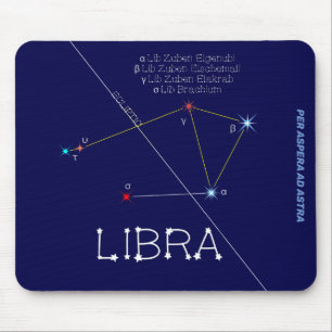 Zodiac Constellation Libra Mouse Mat