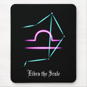 Zodiac Constellation Libra Mouse Pad